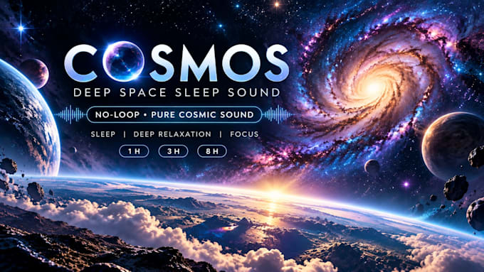 create clean no loop cosmos sleep sounds
