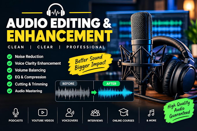 edit, clean, and enhance your audio