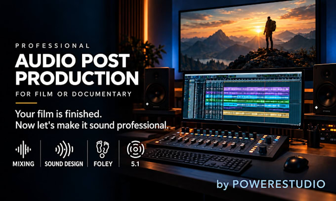 do audio post production for film or documentary