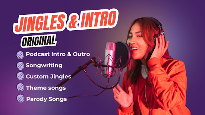 create a custom podcast jingle, intro, outro or theme song