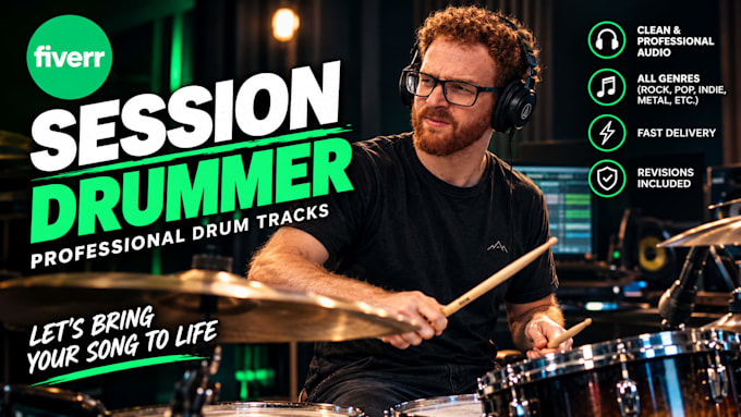 record professional acoustic drums for your song