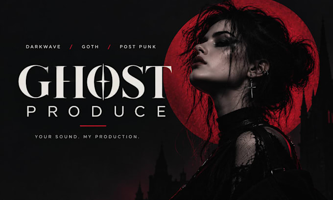 create darkwave, goth, cyberpunk and synthwave, hard techno music