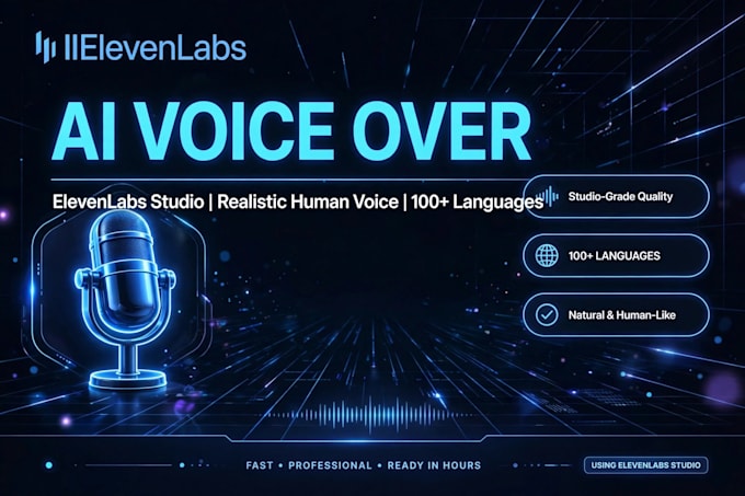 do ultra realistic ai voice over with eleven labs studio in urdu and english
