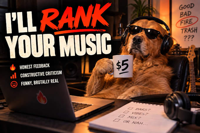 review your song honestly and provide feedback