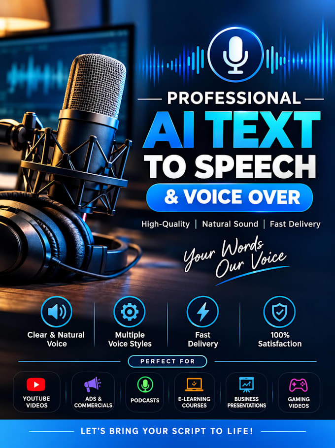 do professional text to speech and ai voice over