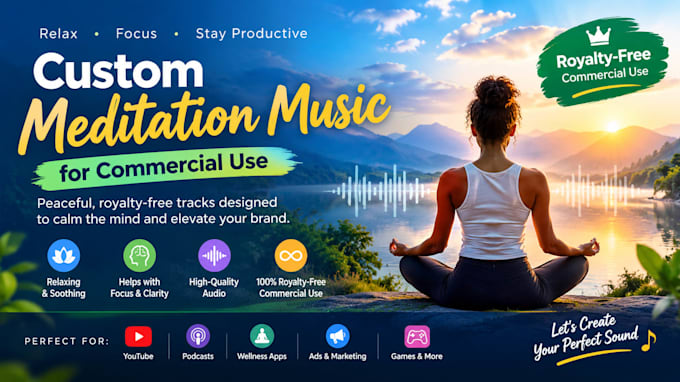 create a custom meditation music for commercial use