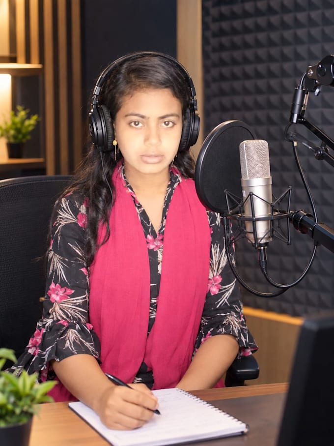 record a professional, female voiceover for any copy or script