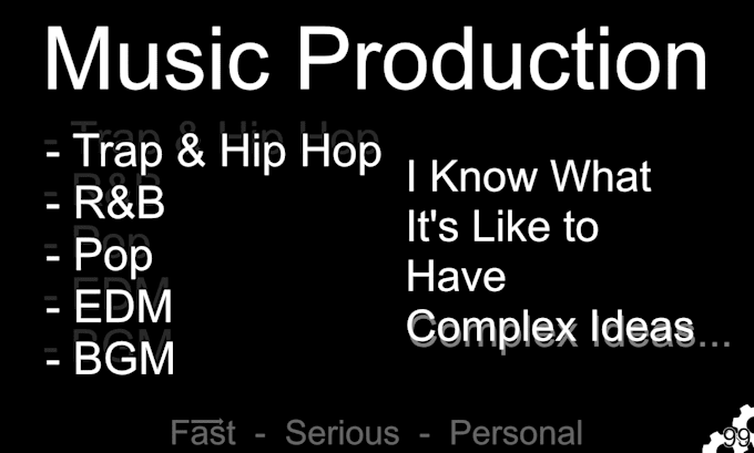 produce instrumentals and tracks
