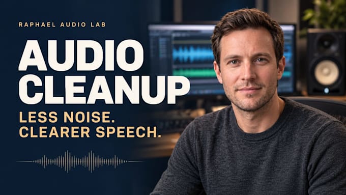 remove background noise and restore clear speech in your audio