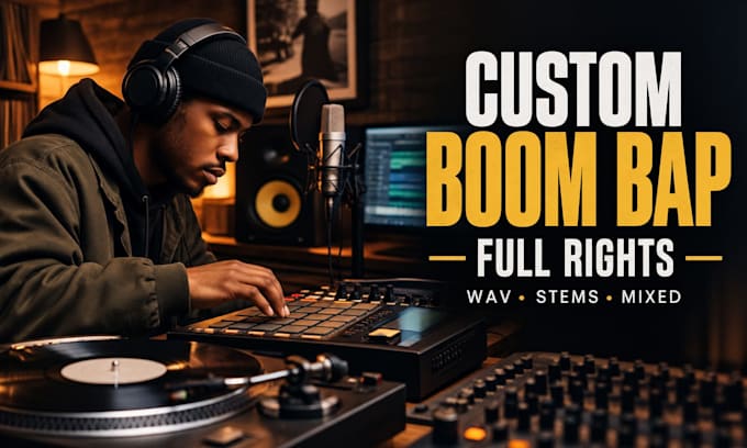 make or remake a custom boom bap beat with full rights