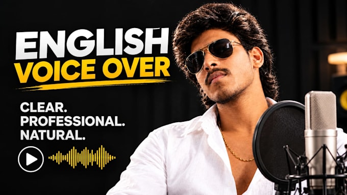 provide a professional english voice over
