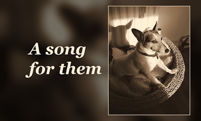 write a personalised dog or cat memorial song for pet loss