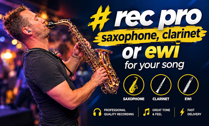 record pro saxophone, clarinet or ewi for your song
