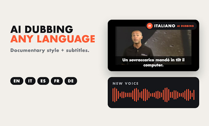 translate and dub your video with a natural ai voice