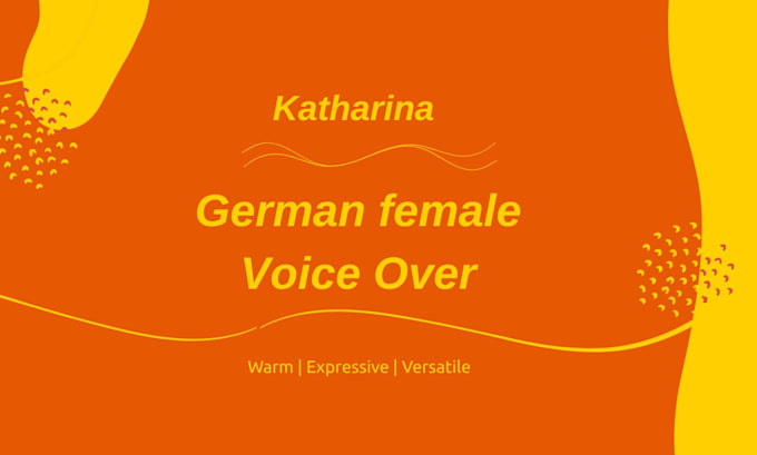 record a professional german female voice over
