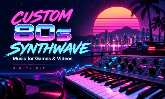 create custom 80s synthwave and retro game music
