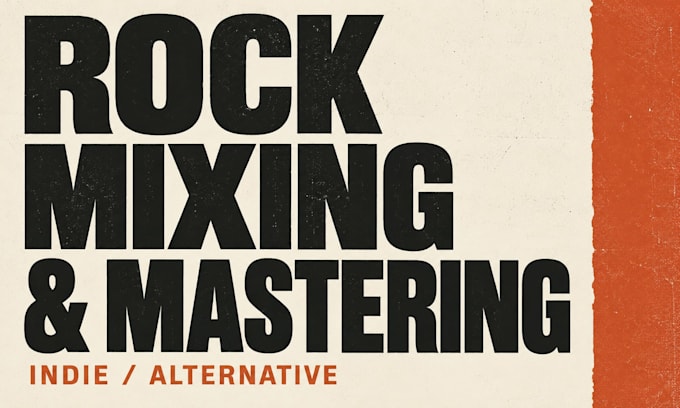mix and master your alternative rock and indie music
