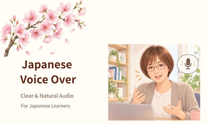 record native japanese voice over for your learning content
