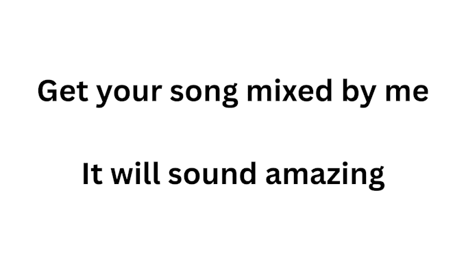 professionally mix your song