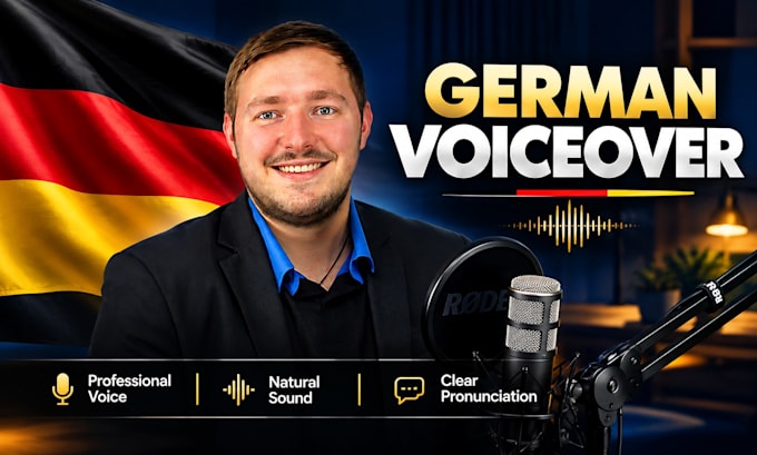 record a male german voice over