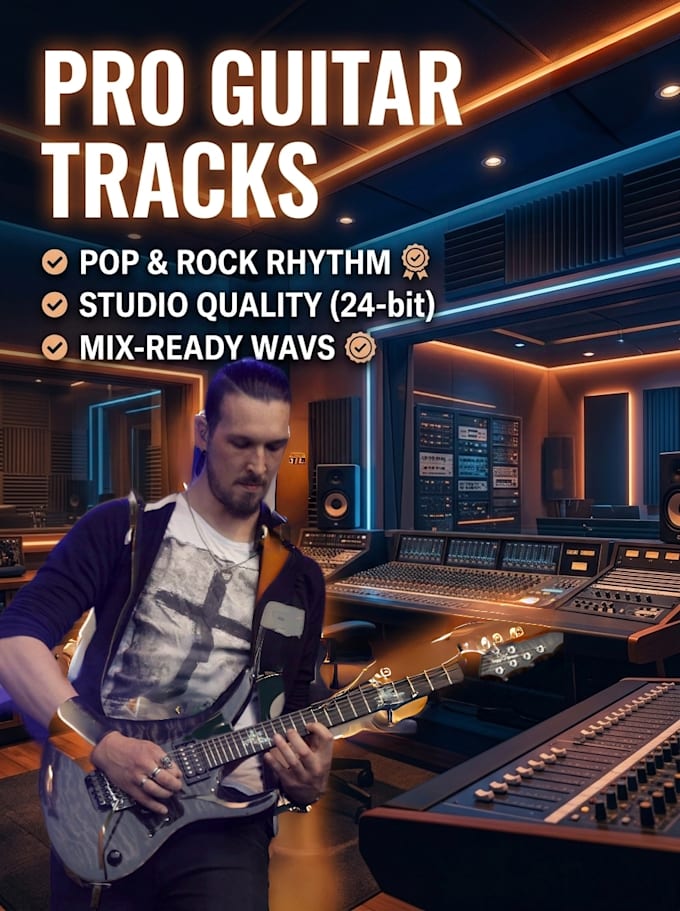 record a professional rhythm guitar track from lead sheets