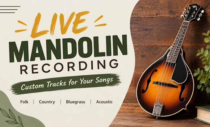 record live mandolin tracks for your songs
