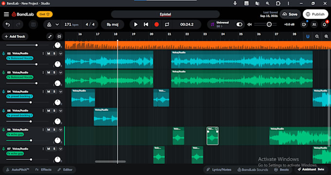 professionally mix and master your songs with custom preset on bandlab