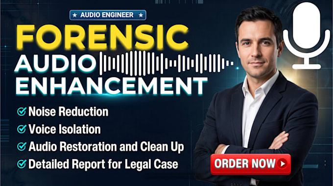 do forensic audio editing, noise reduction, audio repair, restoration, analysis
