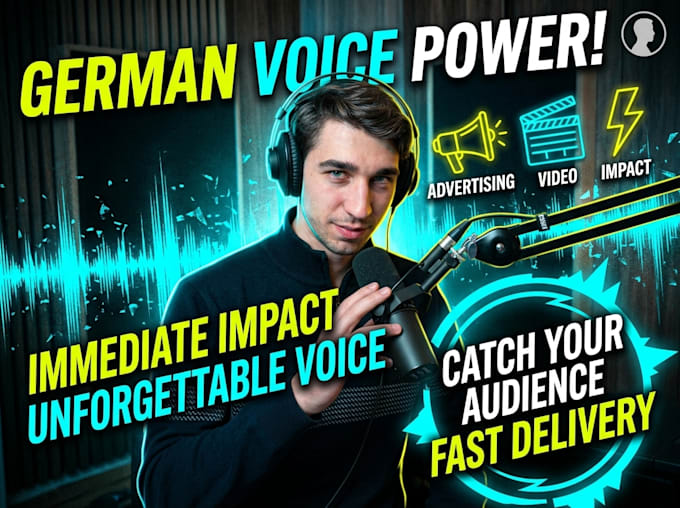 record a german voice over with a professional voice