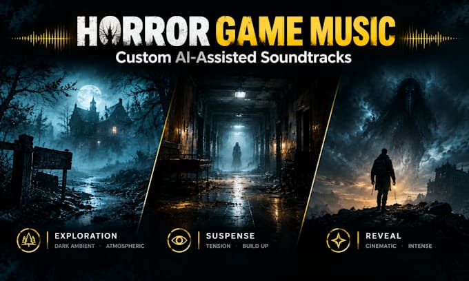 create custom horror ai music for video games