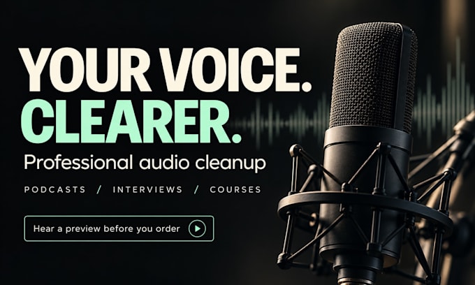 professionally clean and enhance your audio for clear, natural speech