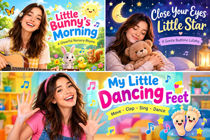 write and sing childrens song and nursery rhymes