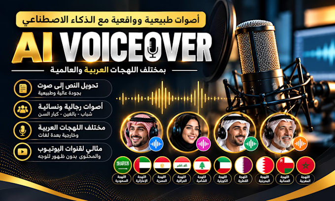 create realistic arabic voice overs