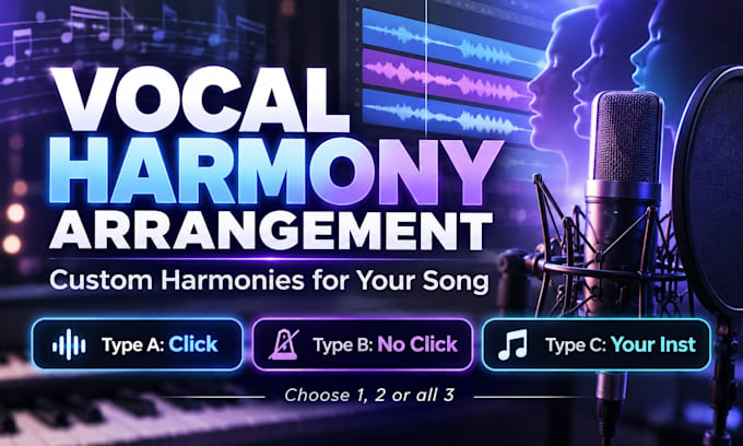 create custom vocal harmonies and backing vocal arrangements