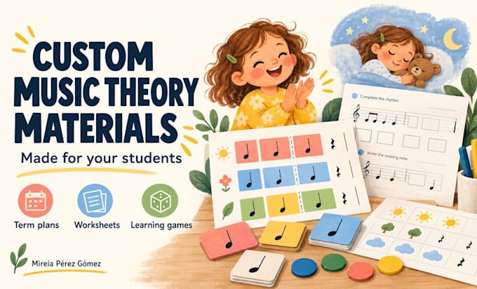 create music theory materials tailored to your students