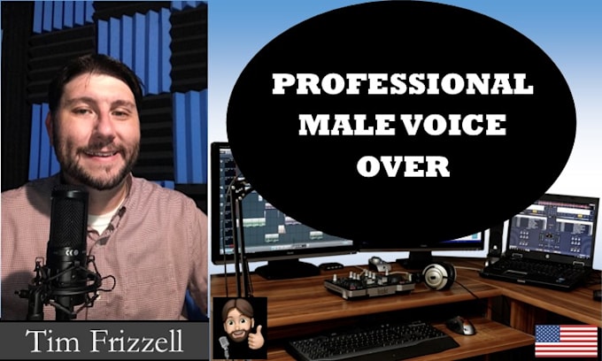 record an american english male voice over