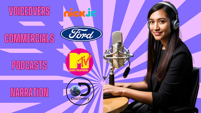 record a professional american female voiceover or narration