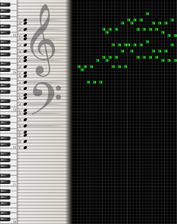 make a piano midi of your favorite tune