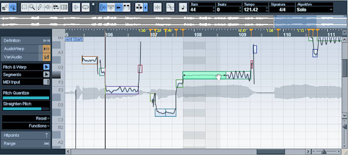manually and professionally tune your vocals