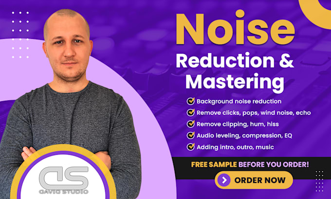 professionally perform noise reduction on your audio files