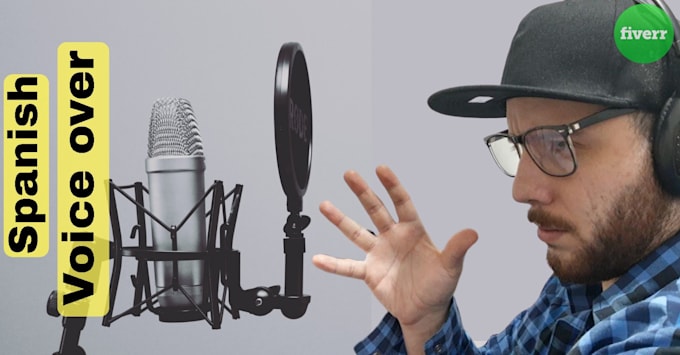 record a male voice over or dub in neutral spanish