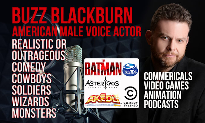 record your voiceover or narration in character in 24 hours