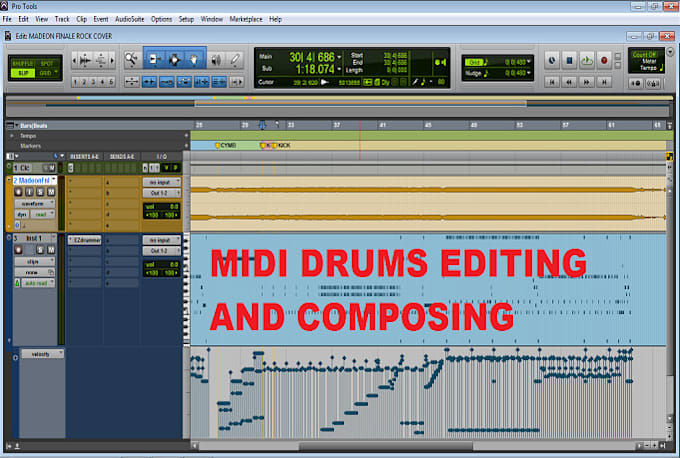 produce midi drums for your project