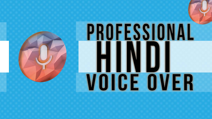 do professional hindi voiceover