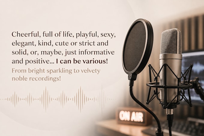 record a professional russian female voiceover