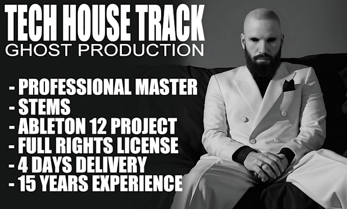 professionally create a deep house, tech house, house song for you