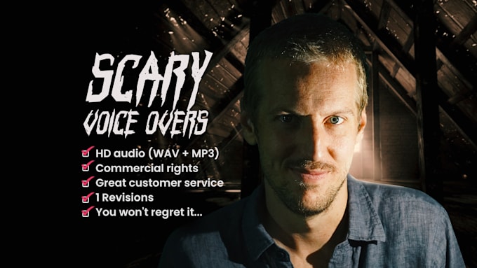 record a scary voice over, perfect for halloween