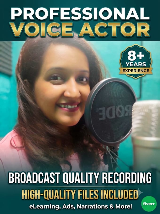 record a professional voice over in hindi or english