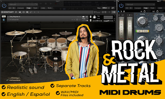 create smashing midi drums for your rock and metal songs