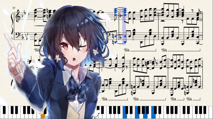 Make Anime Piano Arrangements And Post It On Youtube By Username Haoto